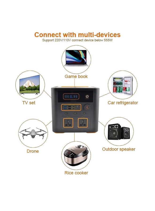 Toby's Toby’s TBS-150A Portable Power Station 500W 150000mAh with Wireless Charging & Multi-Output Design - Image 3